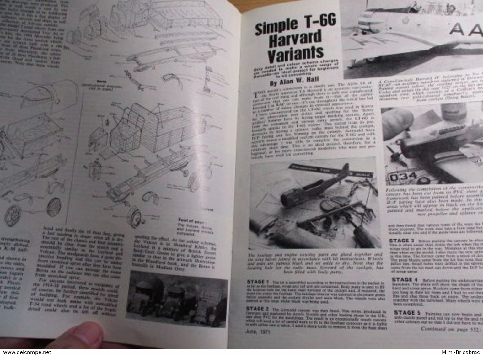 AIRFIXMAG2021 Revue Maquettisme En Anglais AIRFIX MAGAZINE De Juin 1971 , TBE , Sommaire En Photo 3 - Great Britain