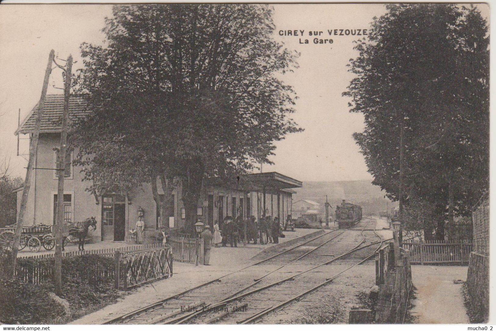 54 - CIREY SUR VEZOUZE - LA GARE AVEC TRAIN - Cirey Sur Vezouze
