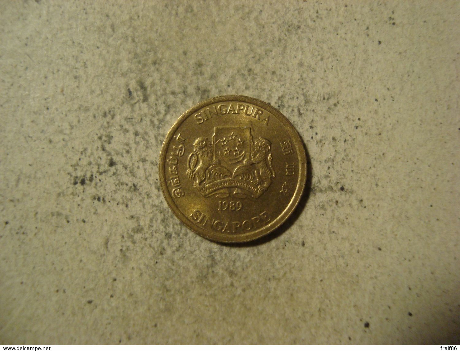 MONNAIE SINGAPOUR 5 CENTS 1989 - Singapour