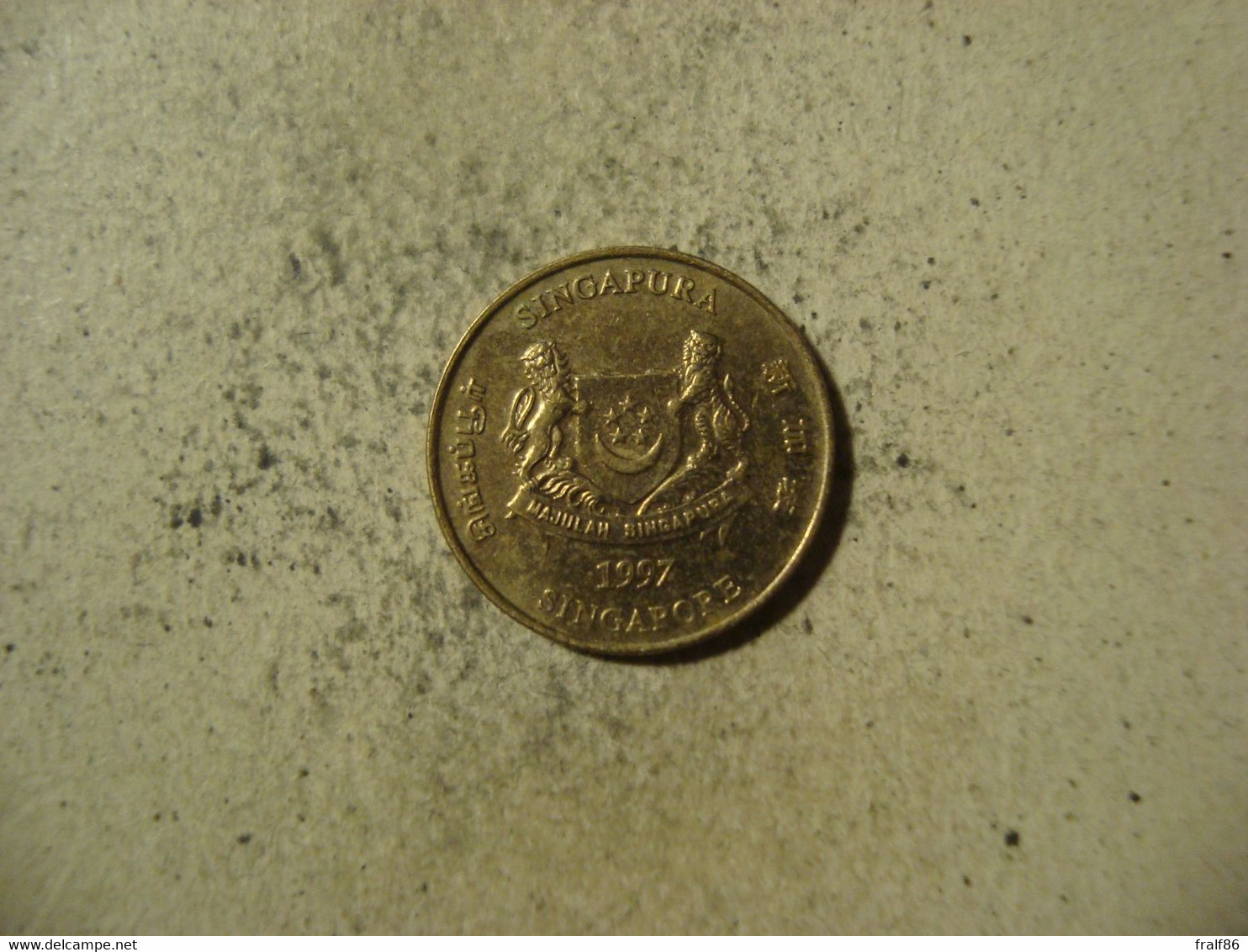 MONNAIE SINGAPOUR 5 CENTS 1997 - Singapour