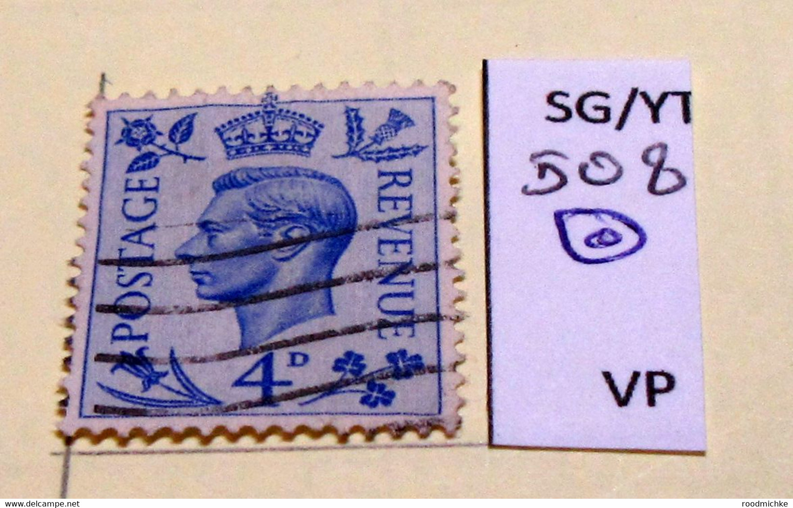 GB KING GEORG VII SG 508 USED - Gebraucht