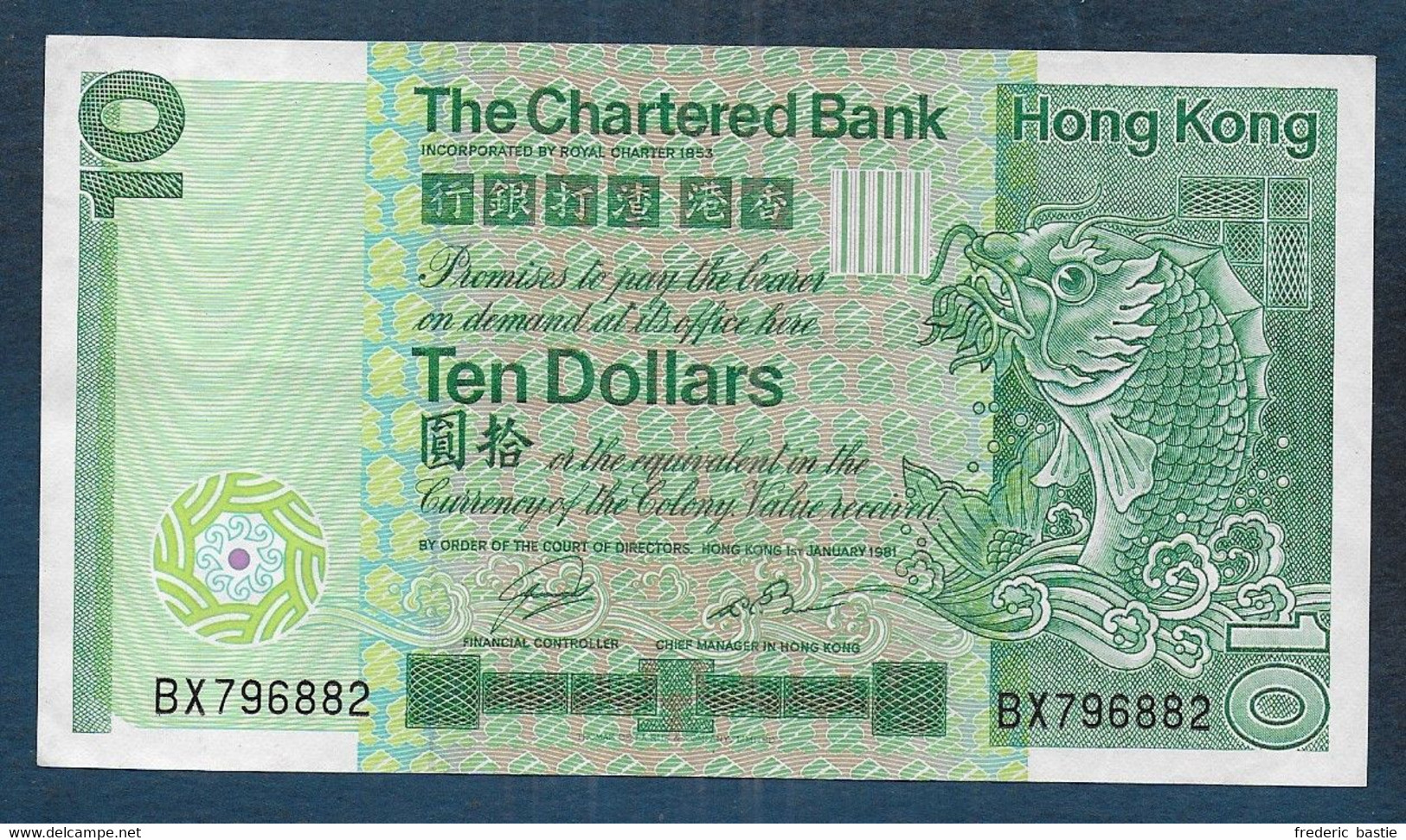 Hong Kong -  10 Dollars  1981   SUP - Hong Kong