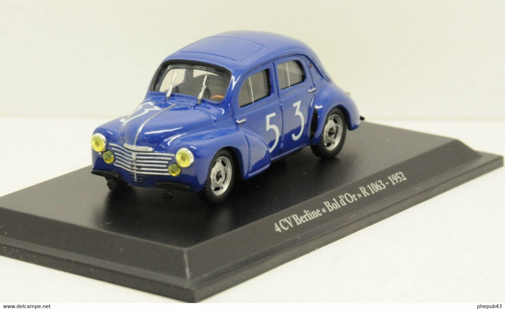 Renault 4CV Berline R 1063 - Bol D'Or 1952 #53 - Eligor (presse) - Eligor