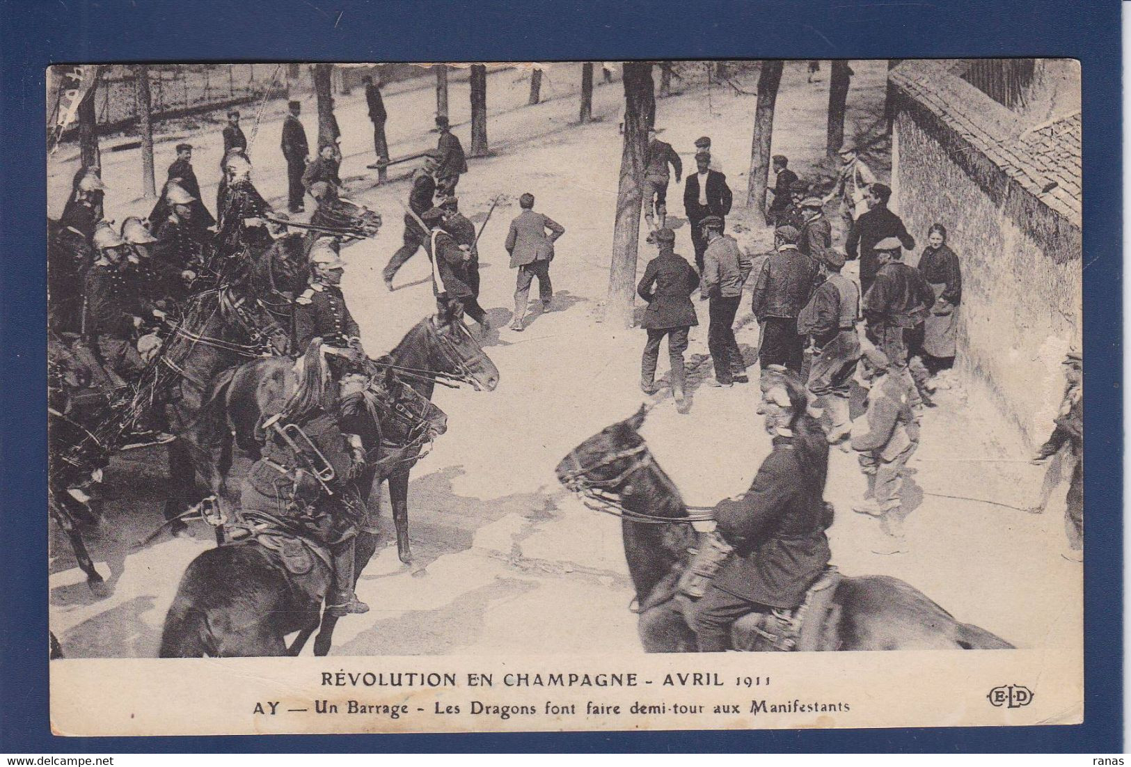 CPA [51] Marne > Ay En Champagne événements Viticoles 1911 écrite - Ay En Champagne