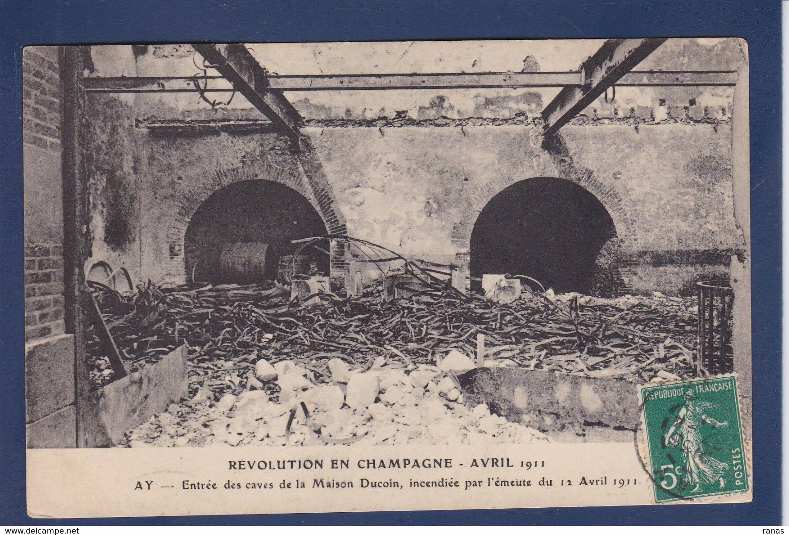 CPA [51] Marne > Ay En Champagne événements Viticoles 1911 Circulé - Ay En Champagne