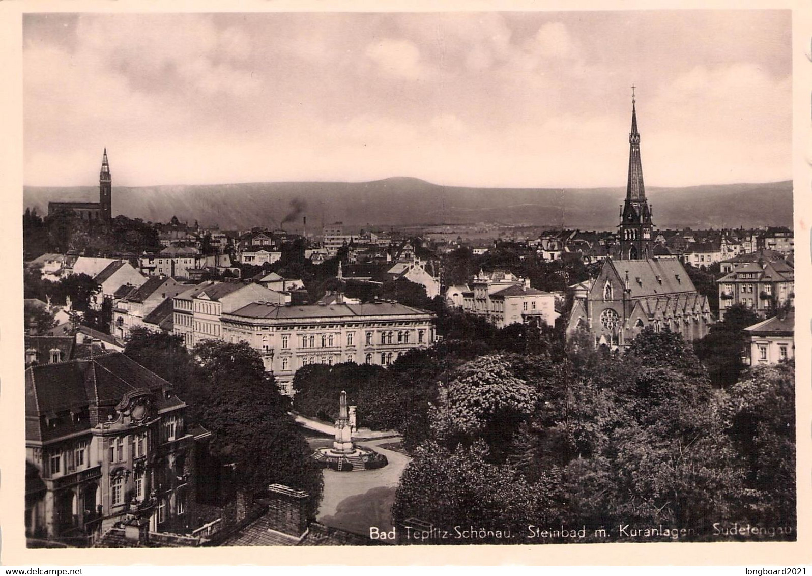 BAD TEPLITZ-SCHÖNAU - STEINBAD MIT KURANLAGE - SUDETENLAND / P155 - Czech Republic