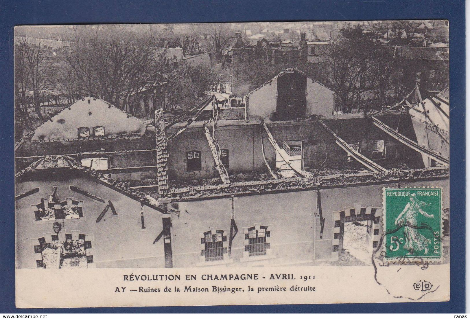 CPA [51] Marne > Ay En Champagne événements Viticoles 1911 Circulé - Ay En Champagne