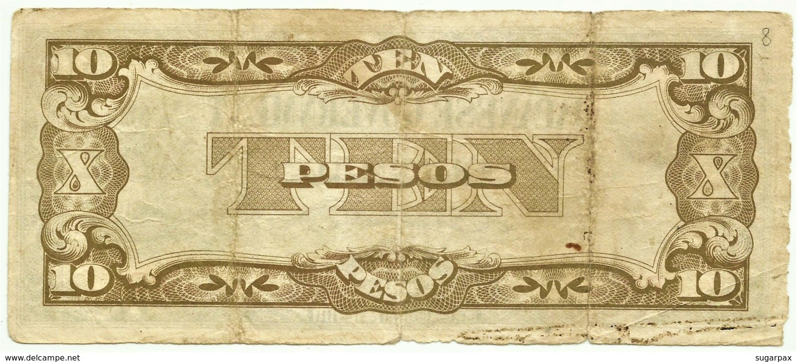 PHILIPPINES - 10 Pesos - ND ( 1942 ) WWII - Pick 108.b - Serie PD - Japanese Occupation - Philippines