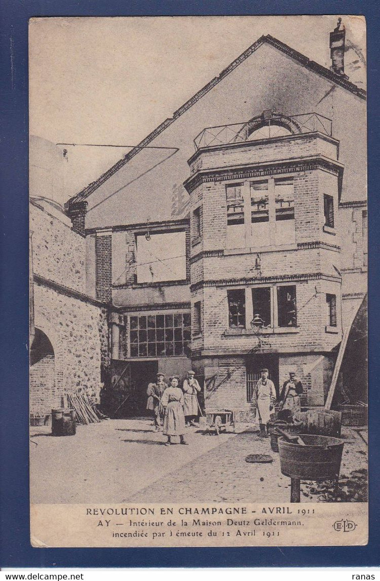 CPA [51] Marne > Ay En Champagne événements Viticoles 1911 Circulé - Ay En Champagne