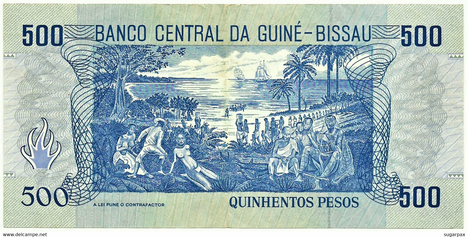 Guiné-Bissau - 500 Pesos - 01.03.1990 - P 12 - Serie CB - Francisco Mendes - Guinea-Bissau