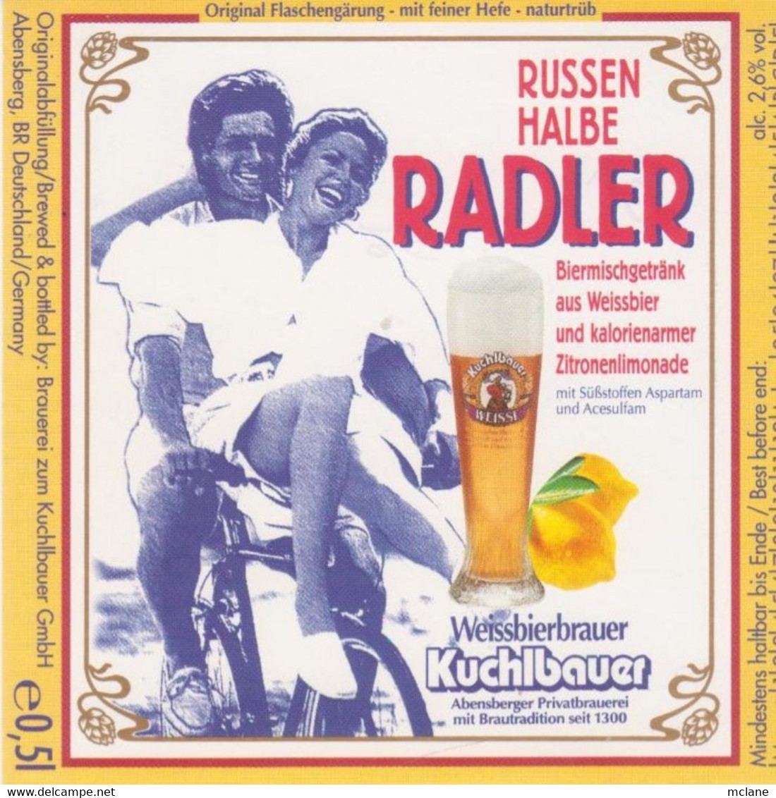 Etiquette De Bière Radler - Birra