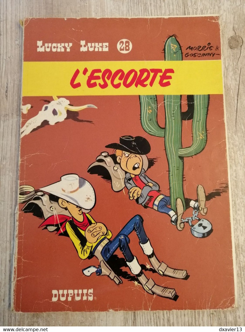 Bande Dessinée - Lucky Luke 28 - L' Escorte (1977) - Lucky Luke