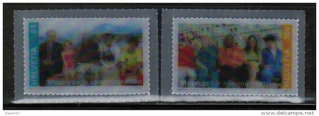 CH 2007 MI 2014-15  Stamps 3D ** - Nuevos