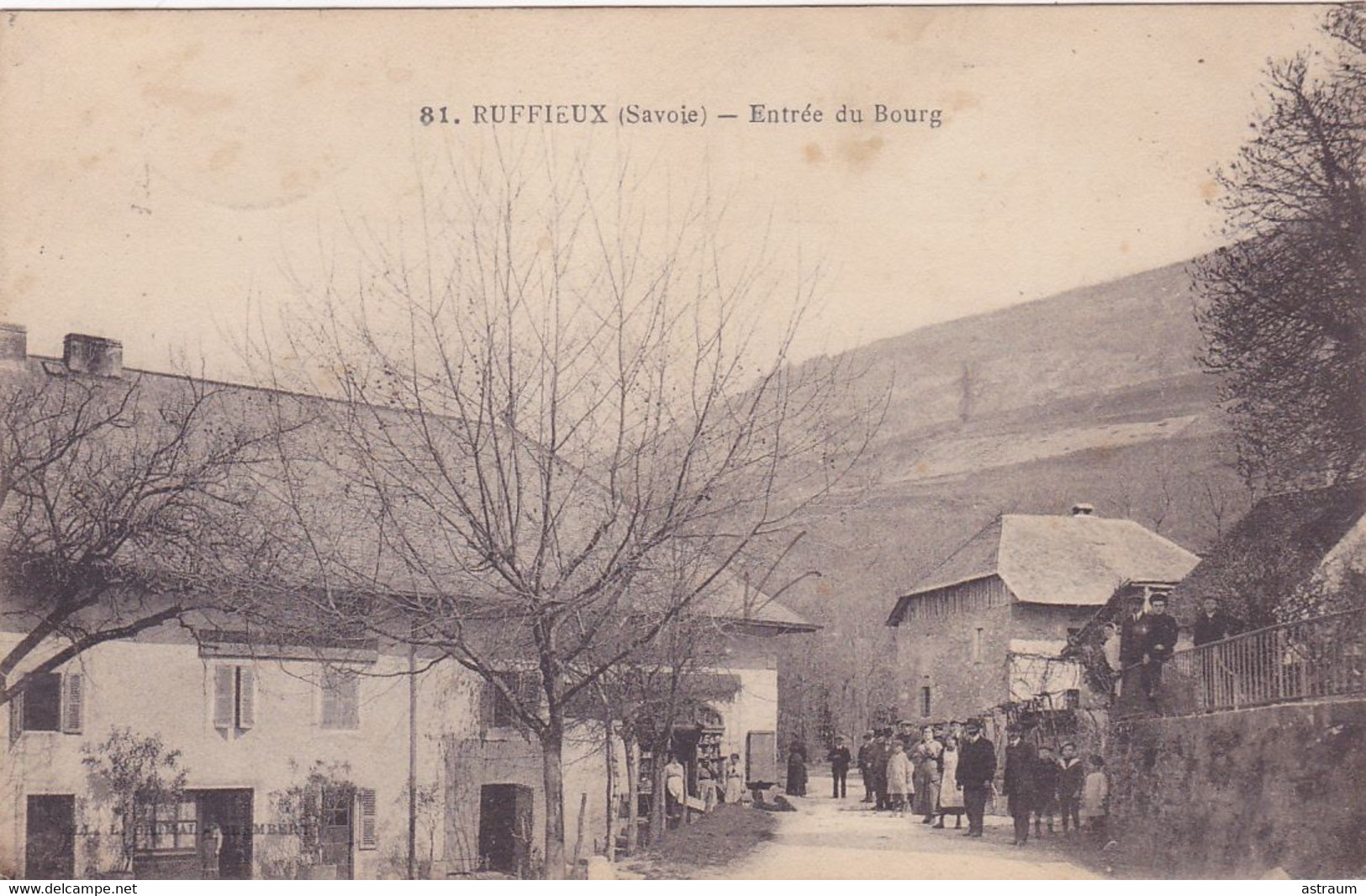 Cpa - 73 - Ruffieux - Animée -entree Du Bourg - Edi Grimal N ° 81 - Ruffieux