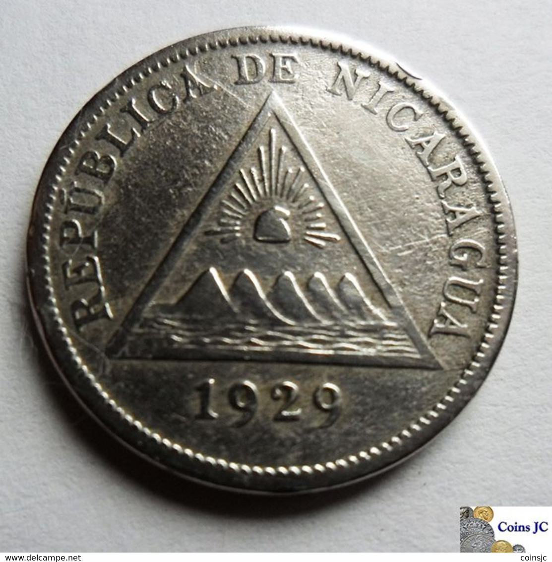 NICARAGUA - 5 Centavos - 1929 - Mintage: 100.000 - Nicaragua