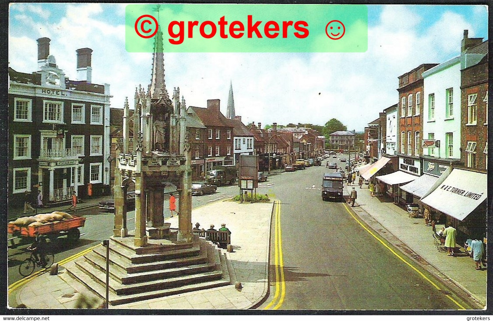 LEIGHTON BUZZARD The Cross And High Street Sent 1975 - Autres & Non Classés