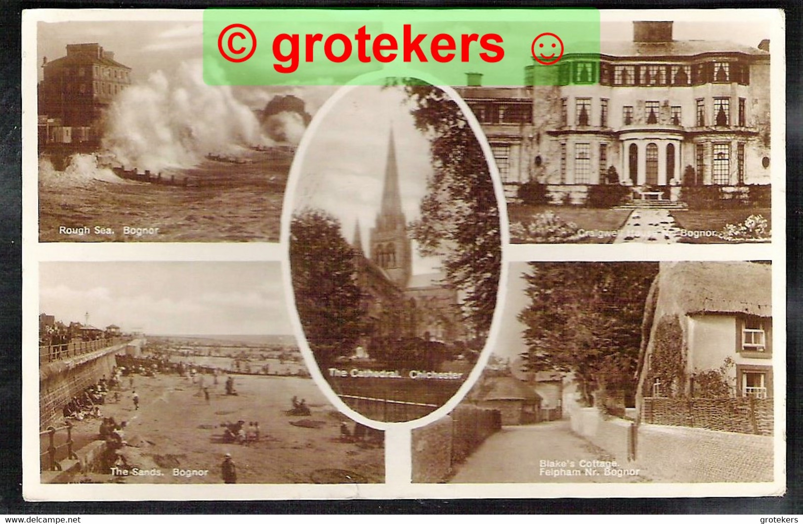 BOGNOR 5-picture Card Sent 1929 - Bognor Regis