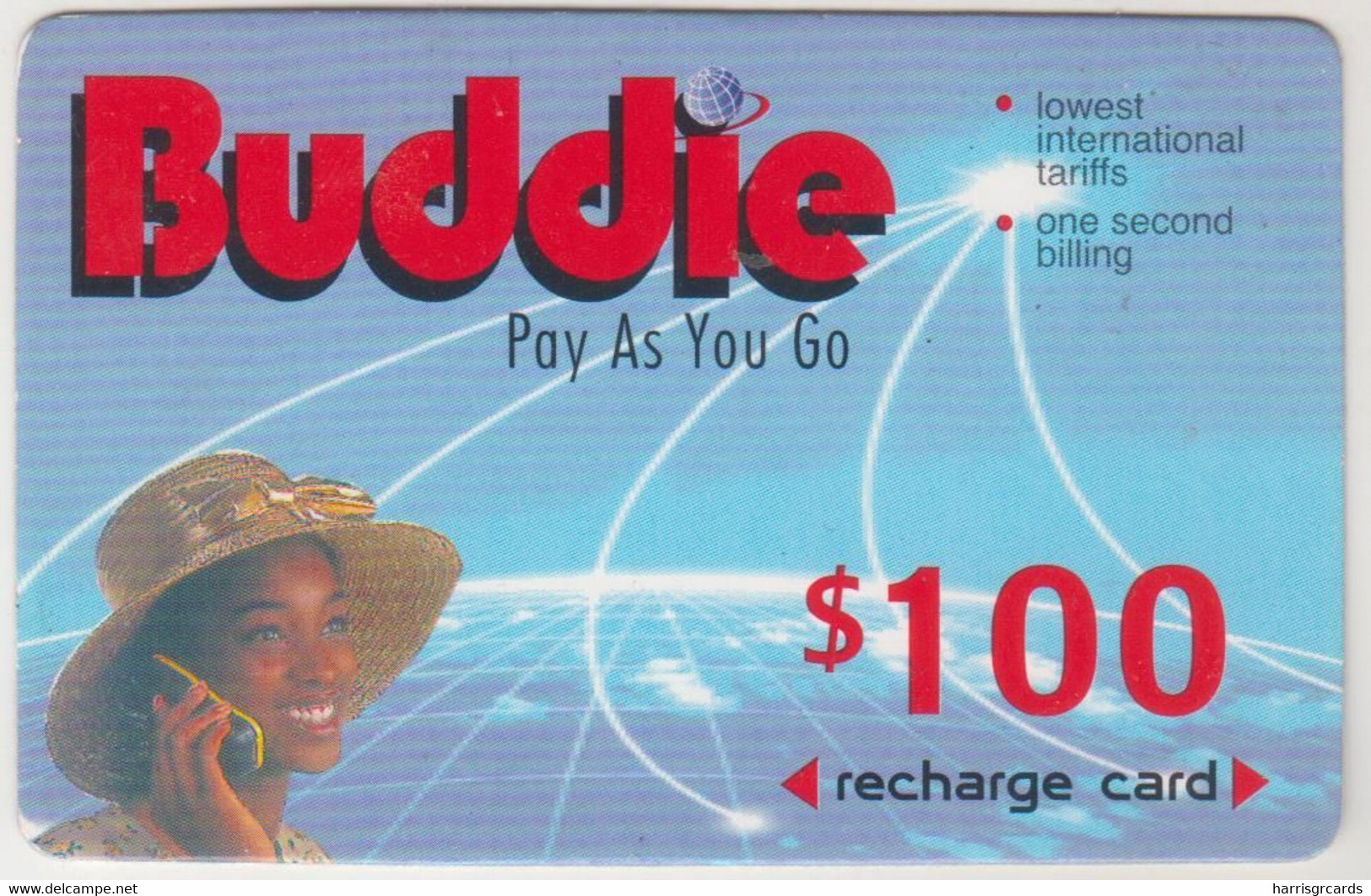 ZIMBABWE - Buddie Pay As You Go, Z$100, Exp.date  30/11/1999, Used - Zimbabwe