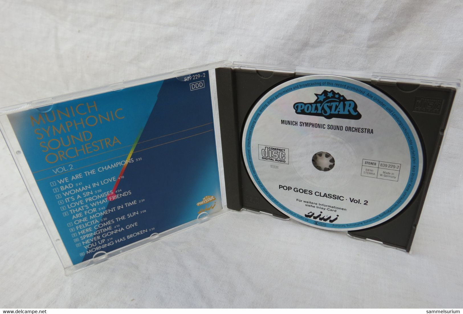 CD "MSSO Munich Symphonic Sound Orchestra" The Sensation Of Sound, Pop Goes Classic, Volume 2 - Strumentali