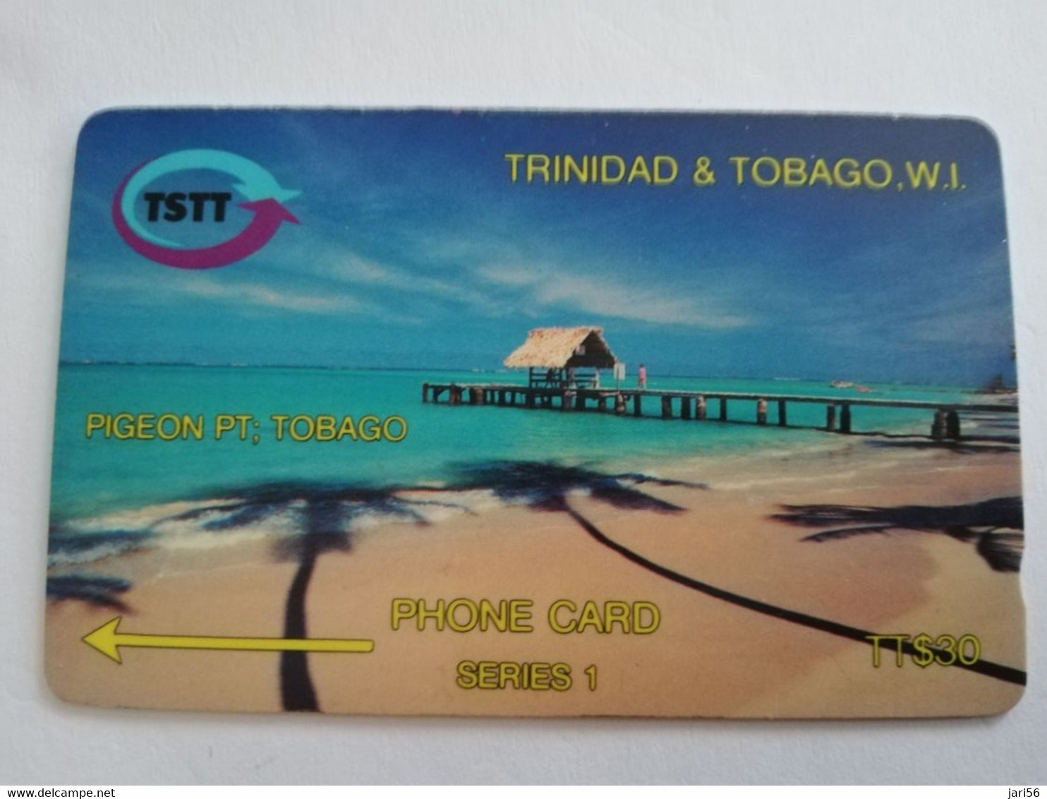 TRINIDAD & TOBAGO  GPT  CARD   $15,-  2CTTB   PIGEON PT TOBAGO  Fine Used Card        ** 6586** - Trinidad & Tobago