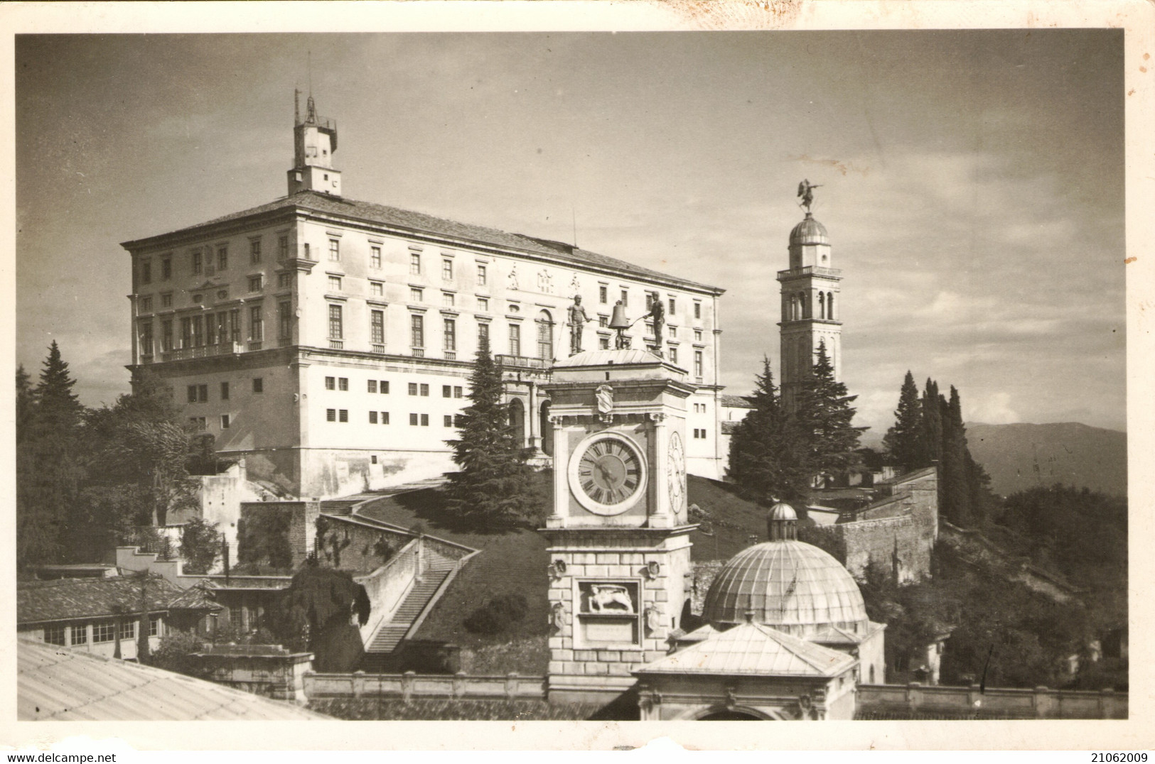UDINE - CASTEL CHATEAU SCHLOSS - CASTELLO E TORRE DELL'OROLOGIO - V1951, FORMATO PICCOLO - Udine
