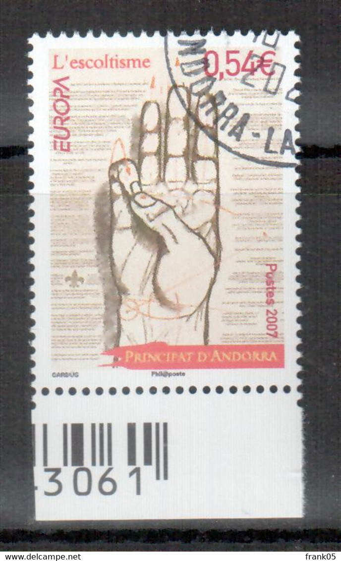 Andorra (französische Post / French Post) 2007 EUROPA Gestempelt/used - 2007