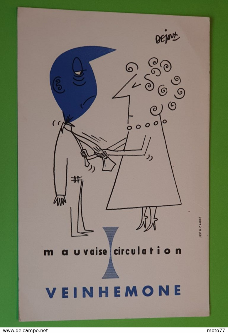 Buvard 311 - Laboratoire - VEINHEMONE Circulation- Dejoux - Etat D'usage : Voir Photos - 14x21.5 Cm Environ - Année 1960 - Produits Pharmaceutiques