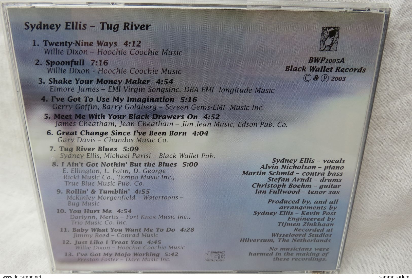 CD "Sydney Ellis" Tug River, Original Signiert - Blues