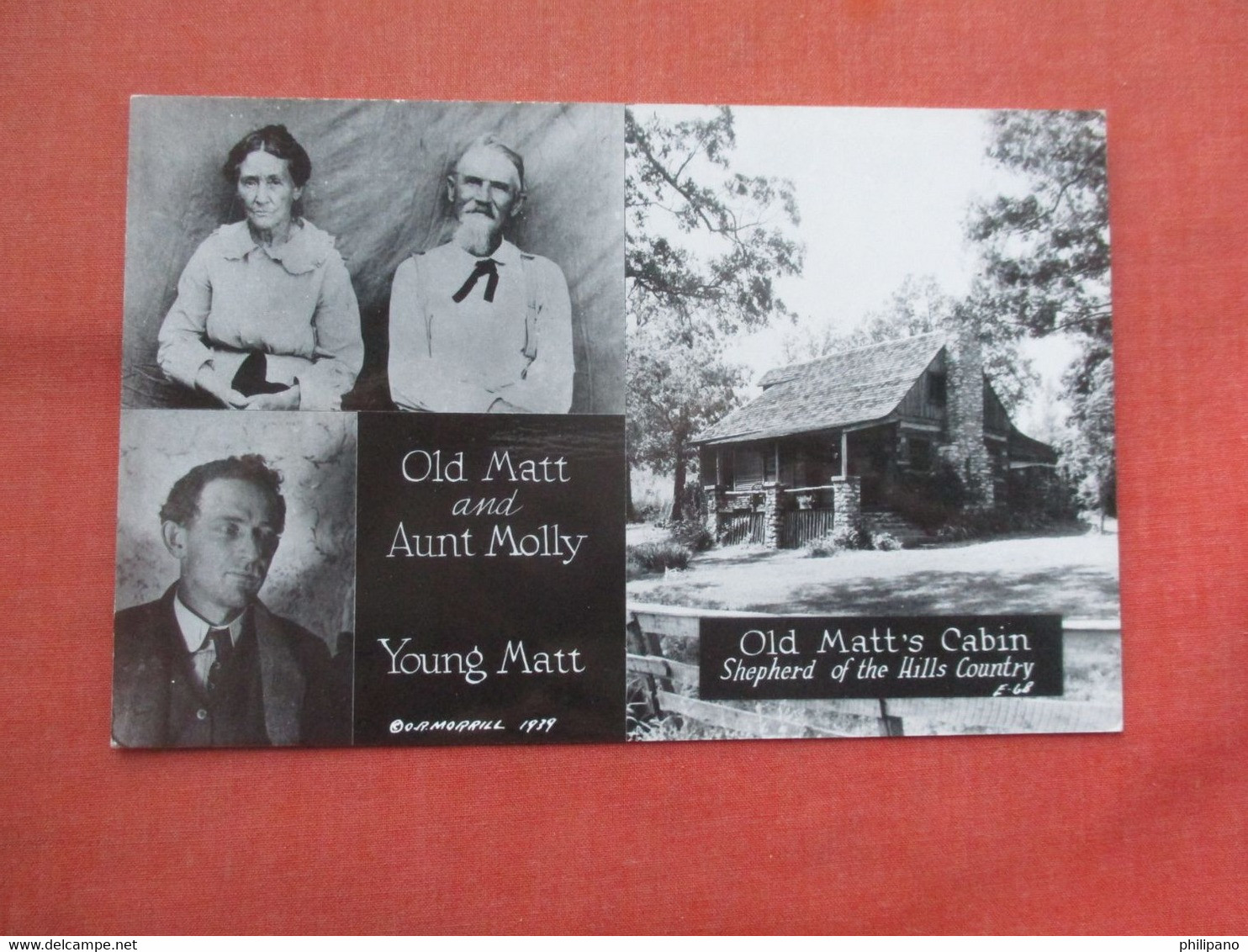 RPPC.   Old Matt's Cabin Shepherd Of The Hills Branson, Missouri    Ref  5318 - Branson