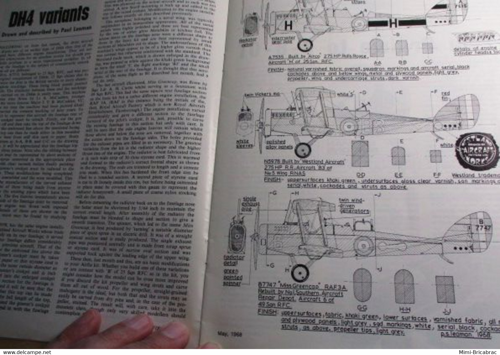 AIRFIXMAG2021 Revue Maquettisme En Anglais AIRFIX MAGAZINE De Mai 1968 , TBE , Sommaire En Photo 3 - Grossbritannien