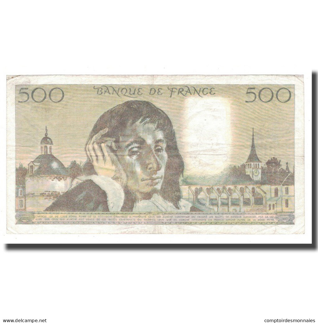 France, 500 Francs, 1985, 1985-01-03, TTB, Fayette:71.32, KM:156e - 500 F 1968-1993 ''Pascal''