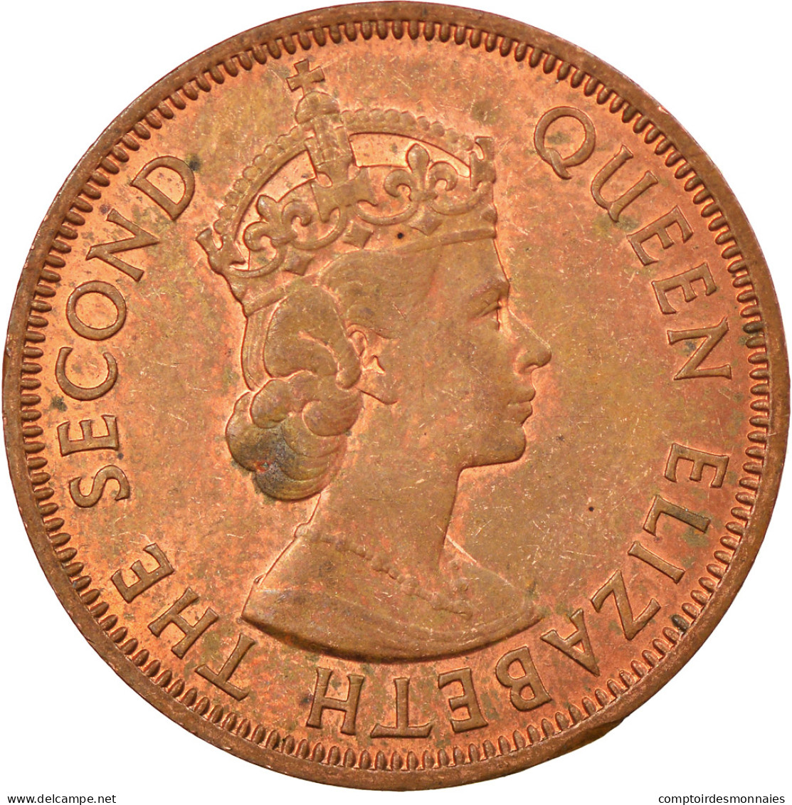 Monnaie, Etats Des Caraibes Orientales, Elizabeth II, Cent, 1965, SUP, Bronze - Caribe Oriental (Estados Del)