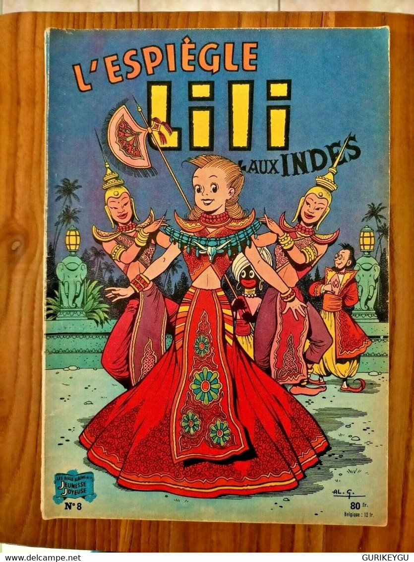 LILI N° 8 Aux Indes   Jeunesse Joyeuse TBE - Lili L'Espiègle