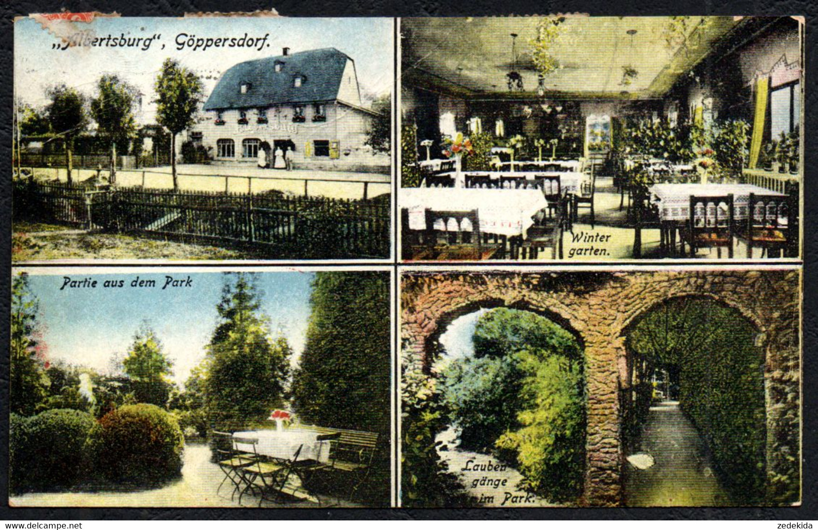 D5510 - Göppersdorf Bei Burgstädt - Albertsburg Gaststätte Park - Verlag Ackermann - Burgstaedt