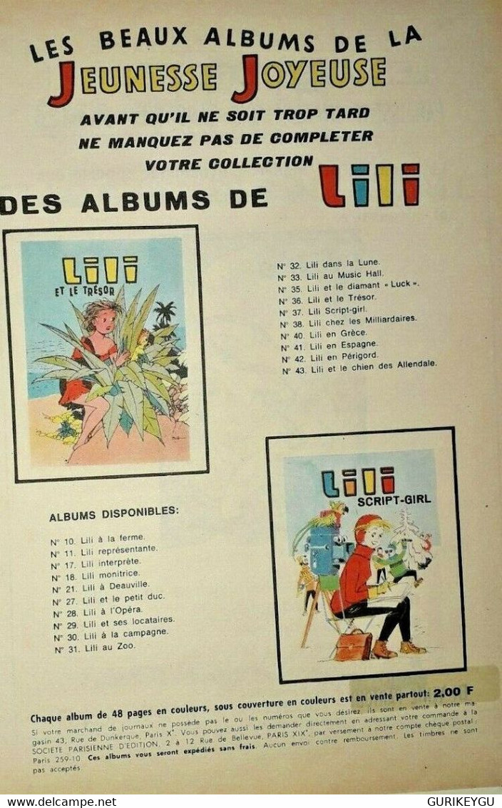 LILI Et Le Chien Des Allendale N° 43 EO 1971 Jeunesses Joyeuse BE ++ - Lili L'Espiègle