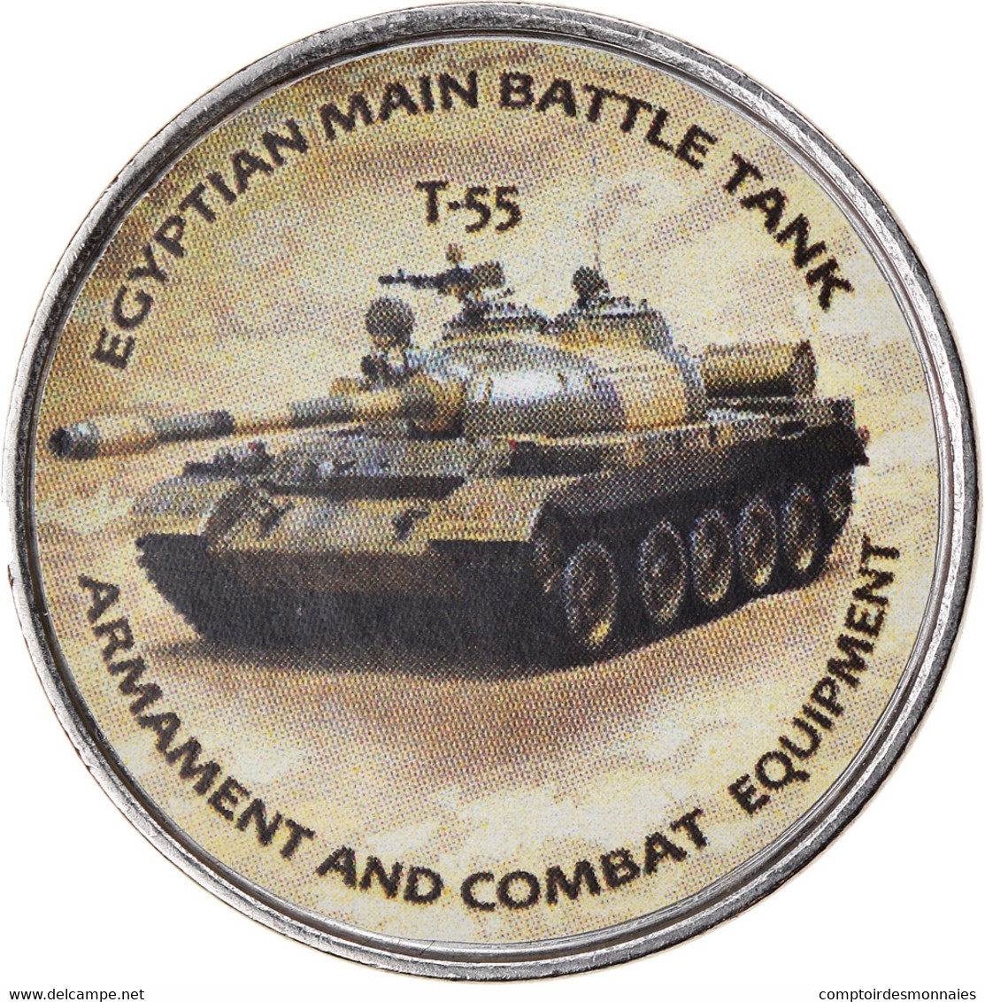 Monnaie, Zimbabwe, Shilling, 2020, Tanks - T-55, SPL, Nickel Plated Steel - Simbabwe