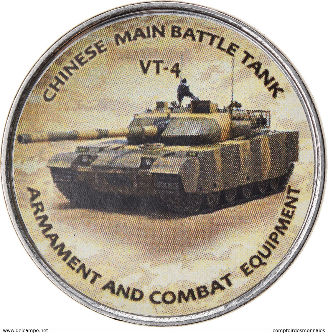 Monnaie, Zimbabwe, Shilling, 2020, Tanks - VT-4, SPL, Nickel Plated Steel - Simbabwe