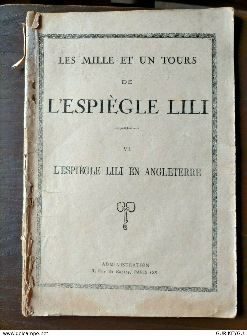 Les Mille Et Un Tours L'espiègle  LILI EN ANGLETERRE  SPE N° 6 De 1935 - Lili L'Espiègle