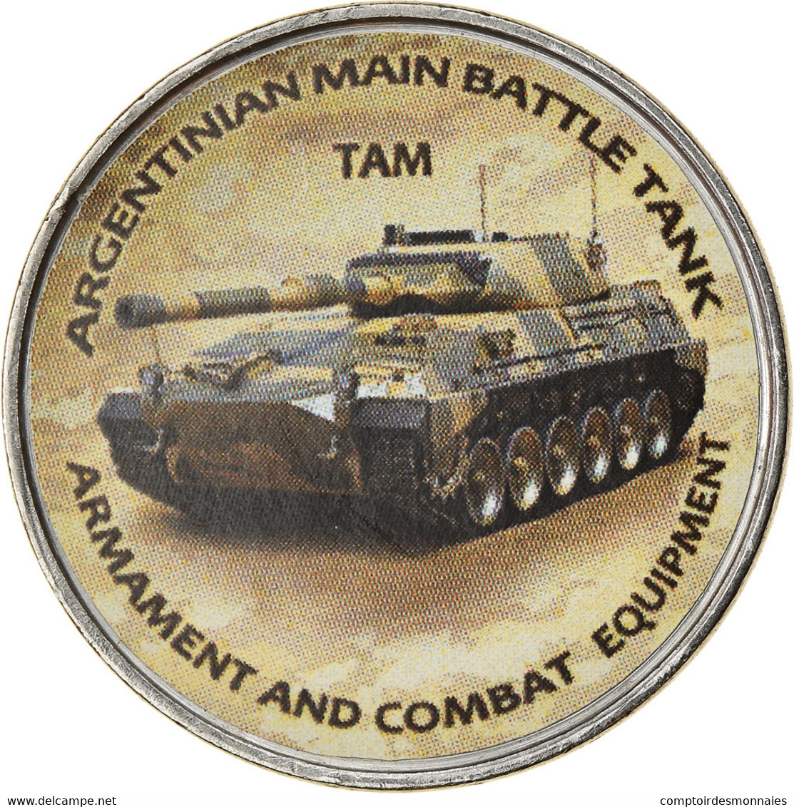 Monnaie, Zimbabwe, Shilling, 2020, Tanks - TAM, SPL, Nickel Plated Steel - Simbabwe