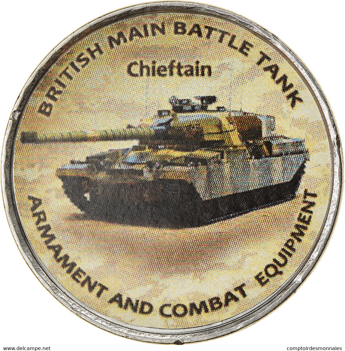 Monnaie, Zimbabwe, Shilling, 2020, Tanks - Chieftain, SPL, Nickel Plated Steel - Simbabwe