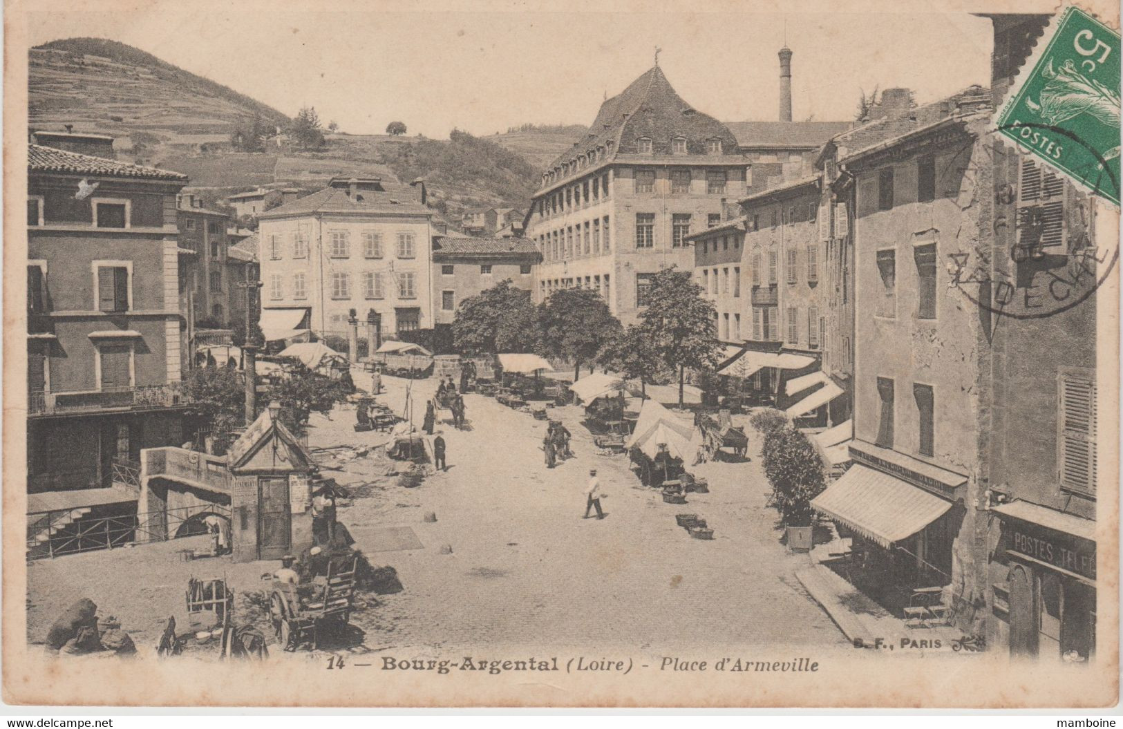 42 Bourg- Argental   Place D' Armeville   Animée  # - Bourg Argental