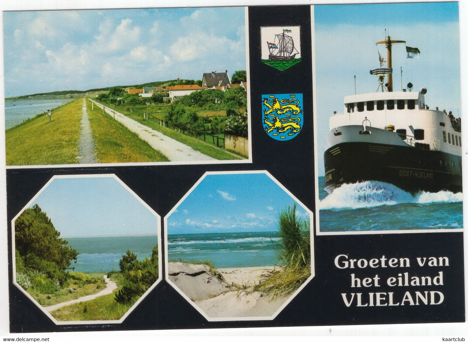 Groeten Van Het Eiland Vlieland - (Wadden, Nederland/Holland) - O.a. VEERBOOT / FERRY  'Oost-Vlieland' - Nr. L 3430 - Vlieland