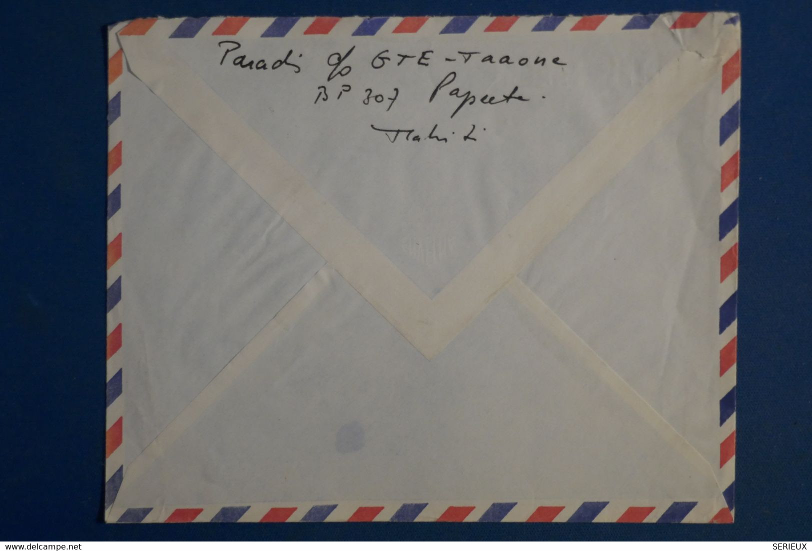 AH12 POLYNESIE  SUR  LETTRE  1965   PAPEETE  POUR CHAMPIGNY    +AEROPHILATELIE  +AFFRANCH.  INTERESSANT - Briefe U. Dokumente