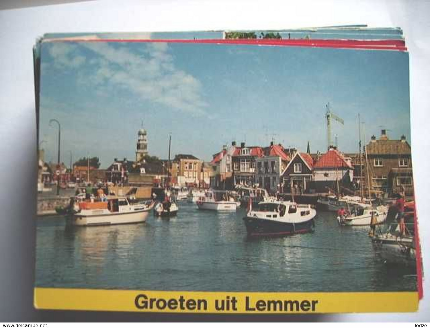 Nederland Holland Pays Bas Lemmer Met Scheepsdrukte - Lemmer