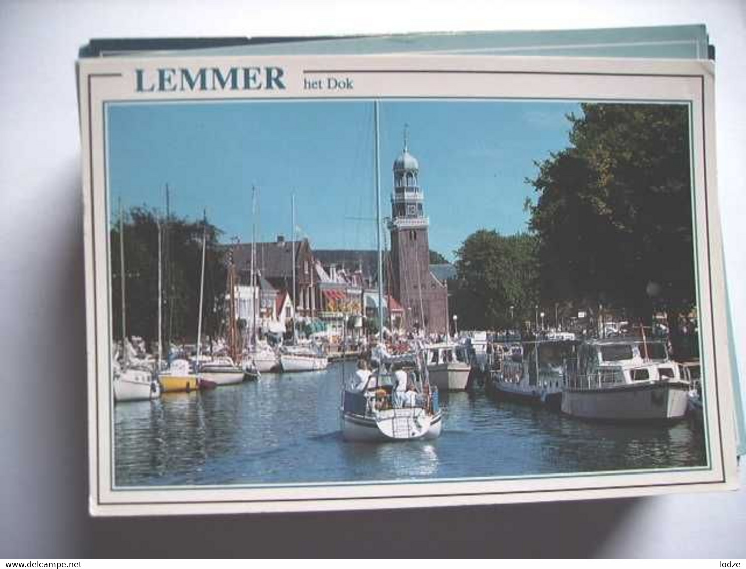 Nederland Holland Pays Bas Lemmer Met Erg Volle Dok - Lemmer