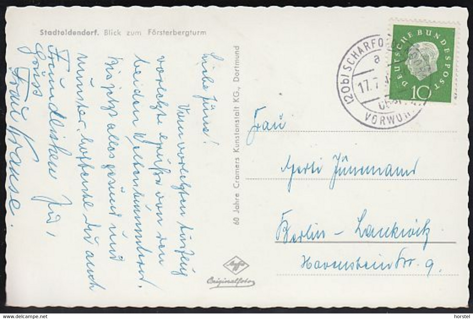 D-37627 Stadtoldendorf - Blick Zum Försterbergturm - Nice Stamp - Holzminden