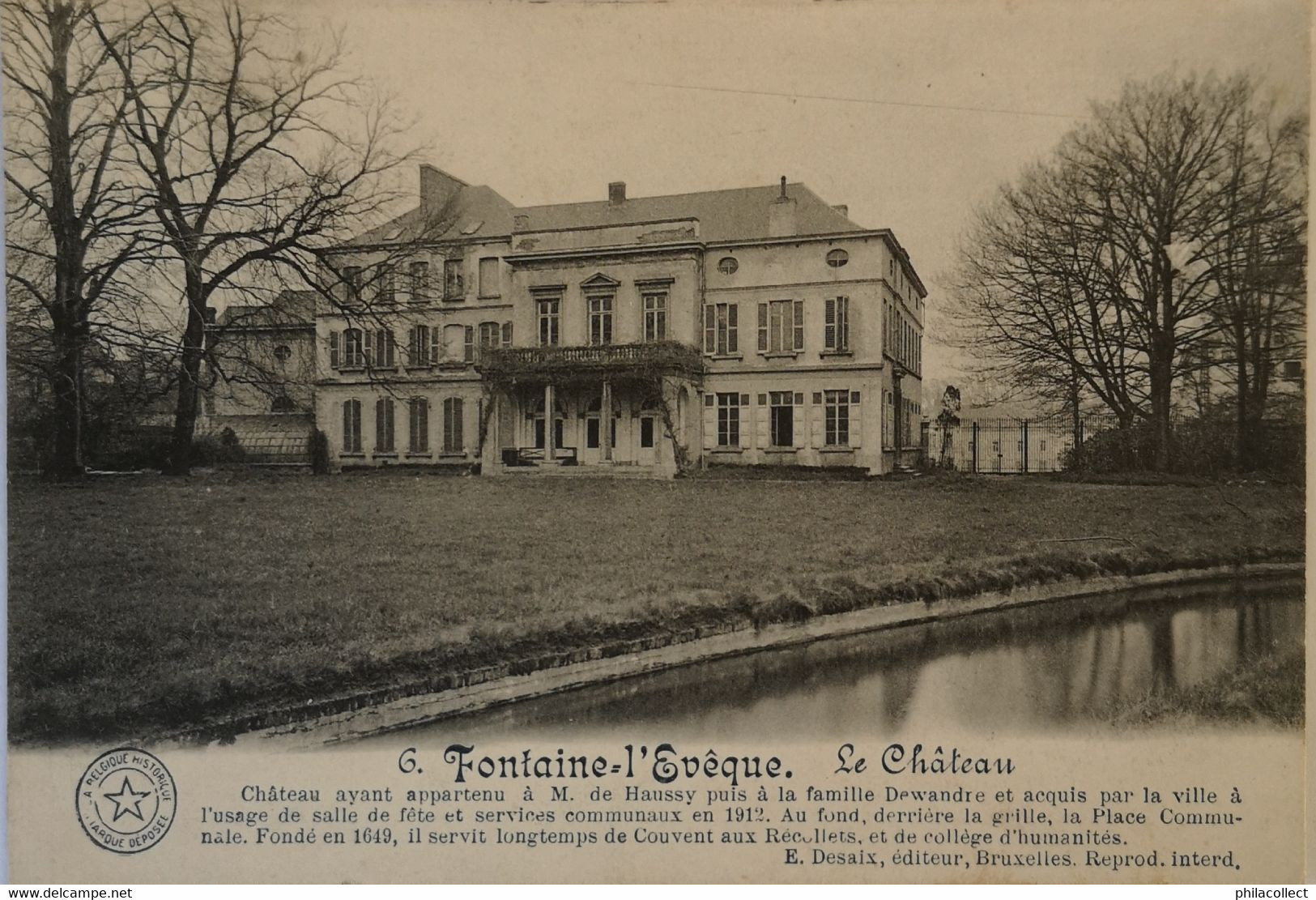 Fontaine L'Eveque // Le Chateau 1918 Rare Vue - Fontaine-l'Eveque