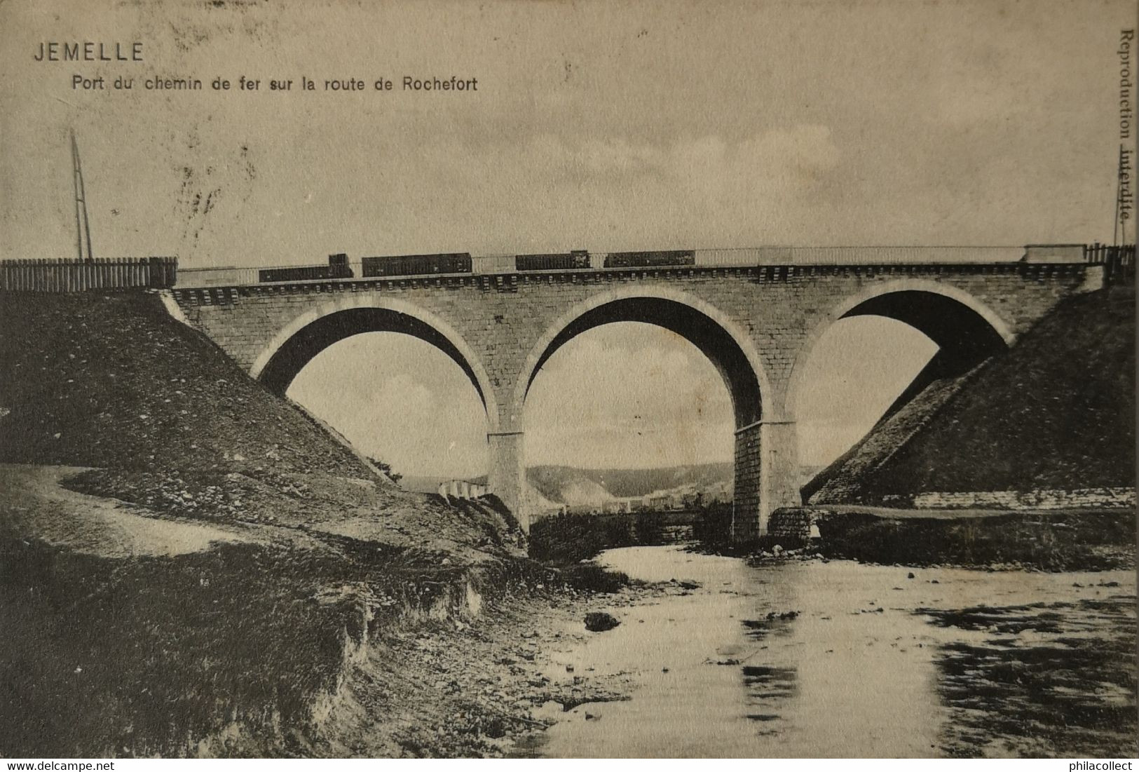 Jemelle (Rochefort) Port (Pont?) Chemin De Fer 1907 - Sonstige & Ohne Zuordnung