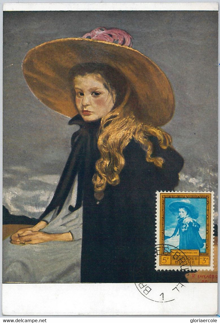 57070 - BELGIUM - POSTAL HISTORY  -  MAXIMUM CARD 1958 - ART - 1951-1960