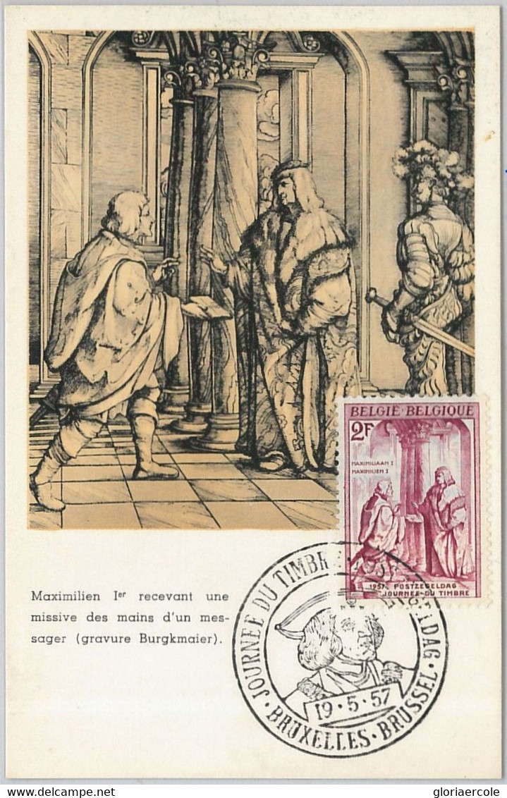 57068 - BELGIUM - POSTAL HISTORY: MAXIMUM CARD 1957 - ROYALTY  History - 1951-1960